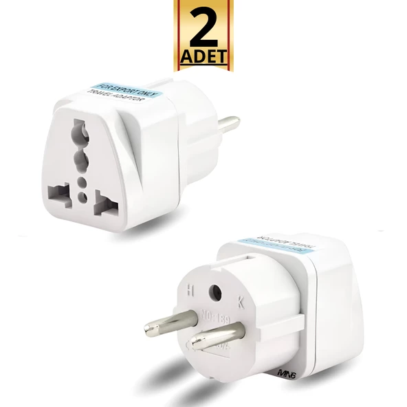 MN6 M03 Universal Priz Çevirici/2 Adet / Fiş Dönüştürücü-Amerikan Ingiliz Fiş Dönüştürücü