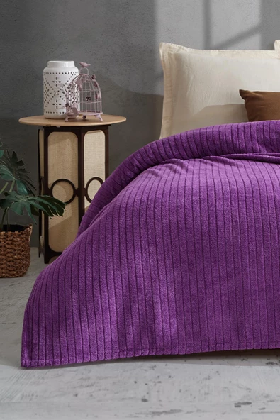 Comfy | Çizgili Wellsoft Tek Kişilik Battaniye - 11