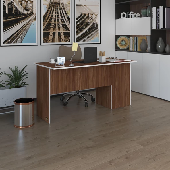 Kenzlife ofis masası miyamoto cvz sol 75*120*80 raflı dolap bilgisayar çalışma masası