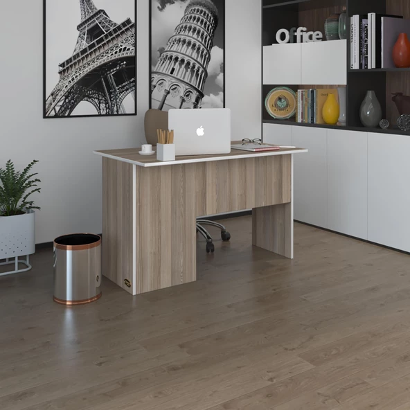 Kenzlife ofis masası miyamoto crd sağ 75*120*60 raflı dolap bilgisayar çalışma masası