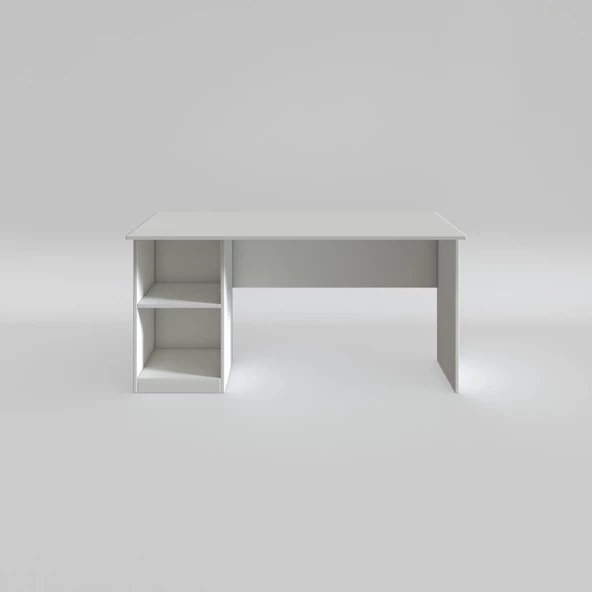 Kenzlife ofis masası yoko ono byz sol 75*140*80 raflı dolap eşkenar bilgisayar çalışma masası - 3