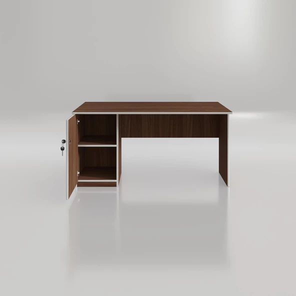 Kenzlife ofis masası yoko ono cvz sol 75*160*80 kilitli kapaklı dolap eşkenar bilgisayar çalışma masası - 3