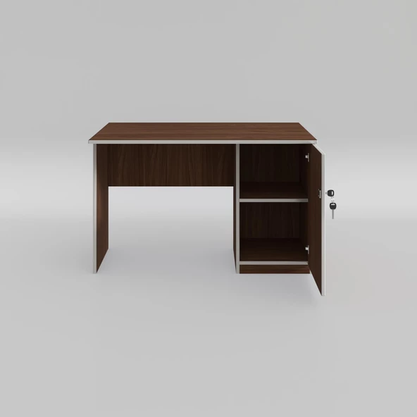 Kenzlife ofis masası yoko ono cvz sağ 75*160*80 kilitli kapaklı dolap eşkenar bilgisayar çalışma masası - 3