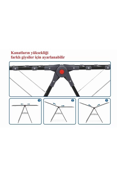 Harbinger MM051 İnova Black Çamaşır Kurutma Askısı - 3