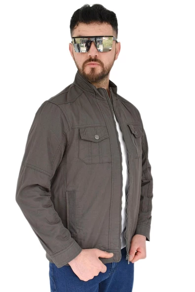 Erkek Büyük Beden Spor Mevsimlik Mont 8004 BT BGL-ST02707 - Resim 5