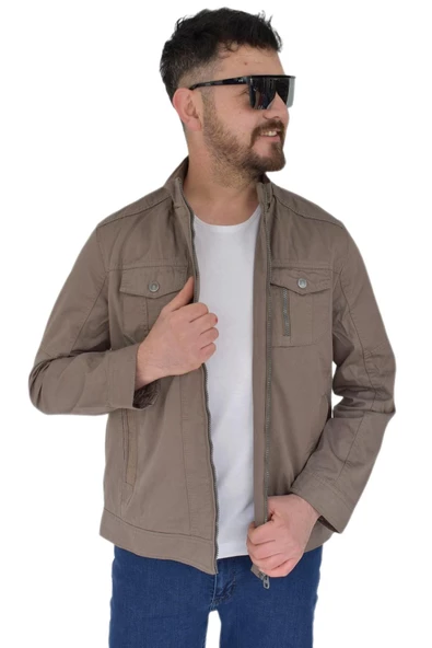 Erkek Büyük Beden Spor Mevsimlik Mont 8004 BT BGL-ST02707 - Resim 4