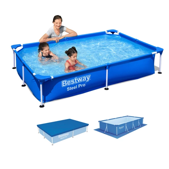 BESTWAY DİKDÖRTGEN PREFABRİK HAVUZ SET BW449 56401 (221 cm x 150 cm )