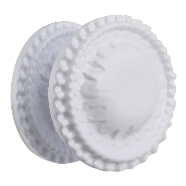 As Klasik Kapı Tokmağı Kapı Topuzu Kolu Metal Tokmak Beyaz - 4