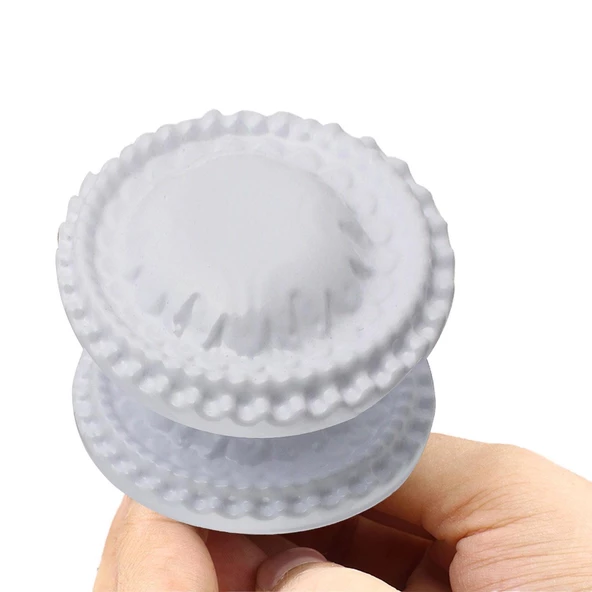 As Klasik Kapı Tokmağı Kapı Topuzu Kolu Metal Tokmak Beyaz - 5