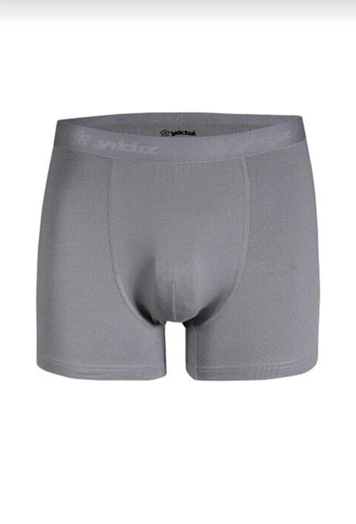 YILDIZ 41 ERKEK MODAL LİKRALI BOXER GRİ 6 ADET  GRİ 4XL - 2