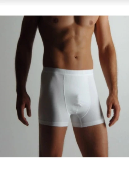 YILDIZ 39 ERKEK MODAL LİKRALI BOXER BEYAZ 3 ADET  3XL BEYAZ