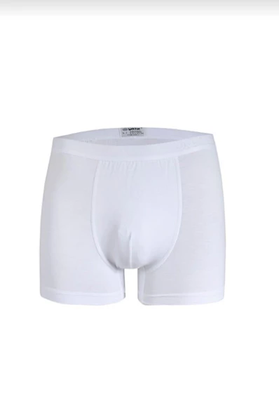 YILDIZ 39 ERKEK MODAL LİKRALI BOXER BEYAZ 3 ADET  XL BEYAZ - 2