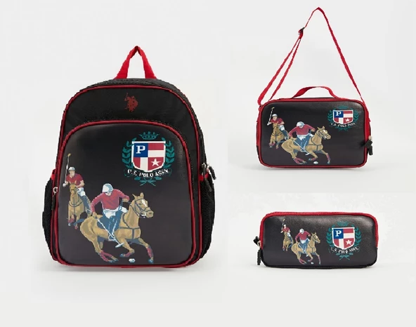 U.s Polo Assn. Okul, Beslenme ve Kalem Çantası 3'Lü Set