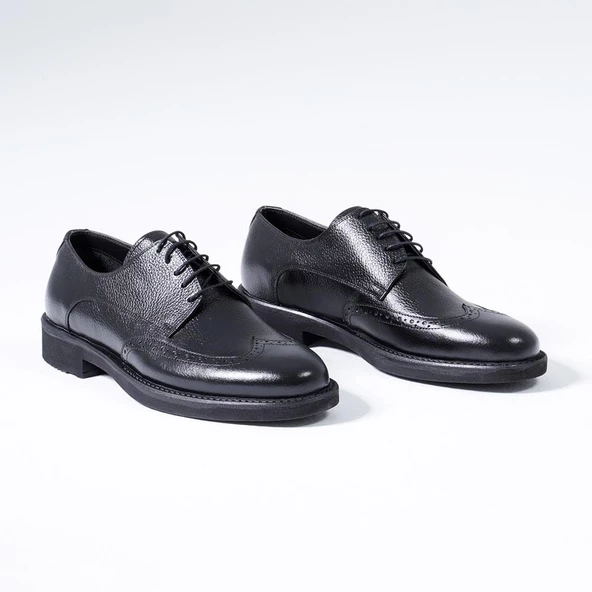 Hakiki Deri Erkek Klasik Ayakkabı Bağcıklı Oxford Ayakkabı - 8