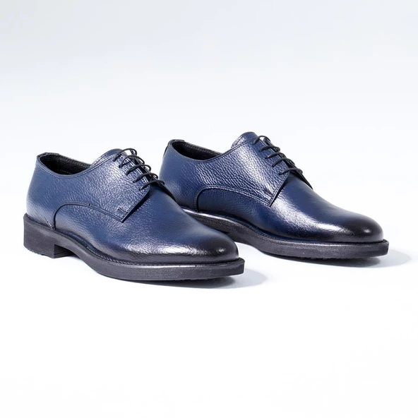 Hakiki Deri Erkek Klasik Ayakkabı Bağcıklı Casual Model - 8