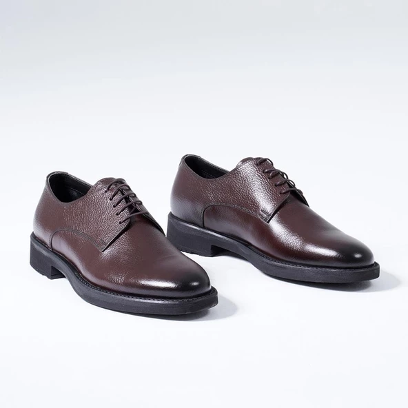 Hakiki Deri Erkek Klasik Ayakkabı Bağcıklı Casual Model - 10