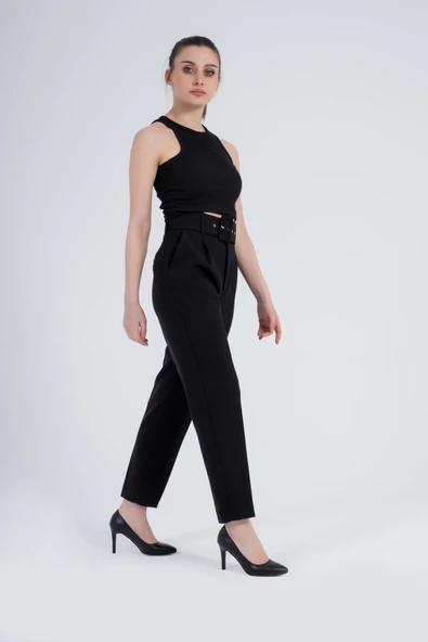 Hakiki Deri Kadın Stiletto Yüksek Topuklu Sivri Burun Ayakkabı - Resim 4