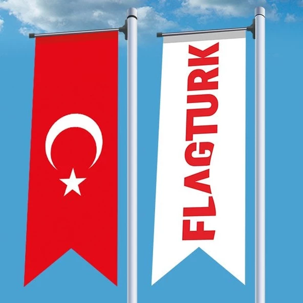 70x200 SATEN TÜRK KIRLANGIÇ BAYRAK - 2
