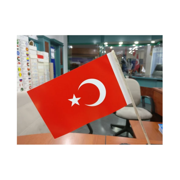 KAĞIT TÜRK BAYRAĞI 12X20,5 cm -500 ADET