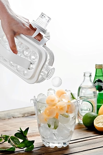 Tilbe Home Katlanır Buz Küpü Kalıbı Matara İçecek Şişesi Taşınabilir Suluk Kalıbı Maker Su Şişesi Buzluk - 3
