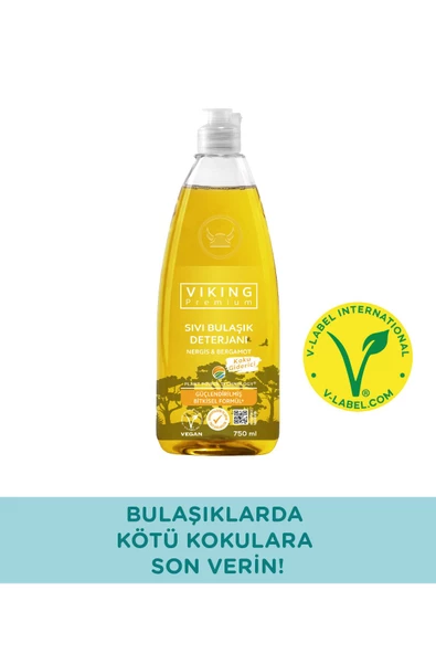 Viking Premium Bulaşık Deterjanı Nergis-Bergamot 750 ml 1 Adet - Resim 2