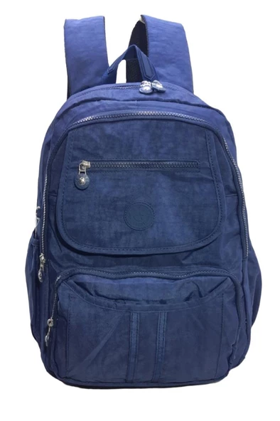 Unisex Sırt Çantası Okul Üniversite Lise Ortaokul Seyehat Sırt Çantası Klinkır Kumaş Çok Cepli - 5