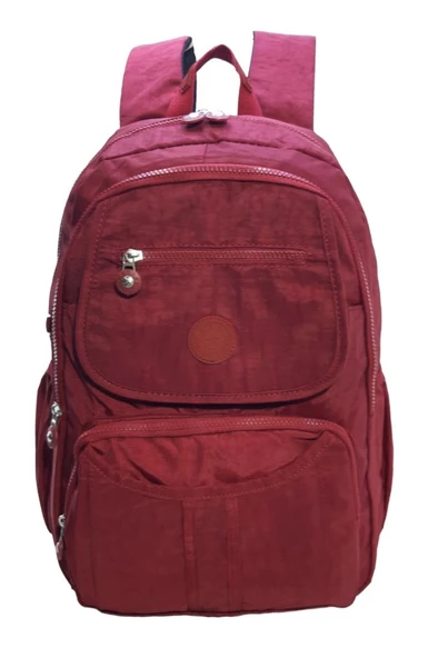 Unisex Sırt Çantası Okul Üniversite Lise Ortaokul Seyehat Sırt Çantası Klinkır Kumaş Çok Cepli - 3