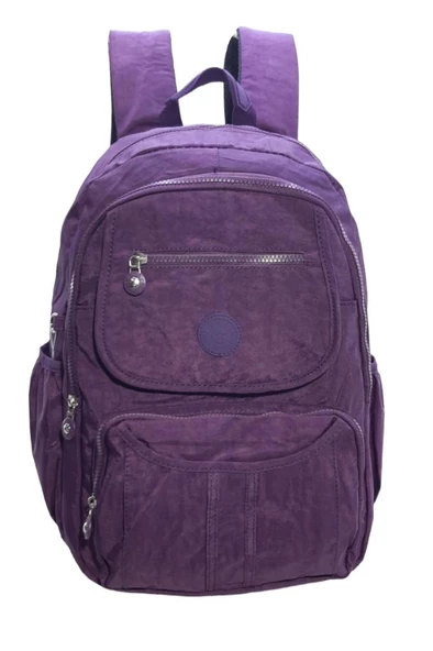 Unisex Sırt Çantası Okul Üniversite Lise Ortaokul Seyehat Sırt Çantası Klinkır Kumaş Çok Cepli - 7