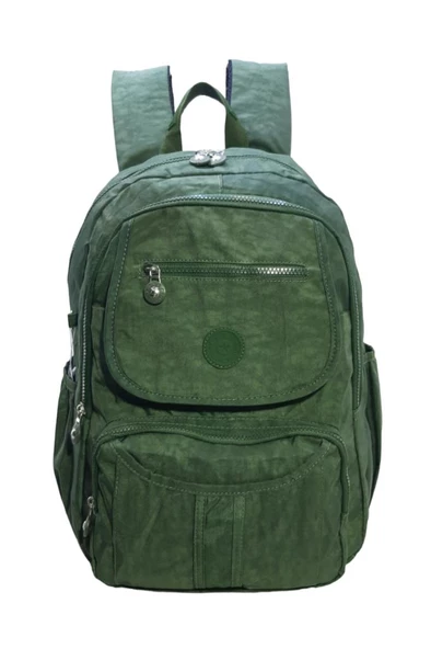 Unisex Sırt Çantası Okul Üniversite Lise Ortaokul Seyehat Sırt Çantası Klinkır Kumaş Çok Cepli - 9