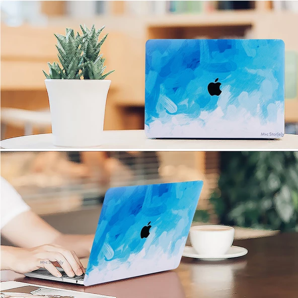 Macbook Air Kılıf 13.6 inç M2-M3-M4 Paint02 (13.6” Air) A2681 A3113 A3240 ile Uyumlu - 7