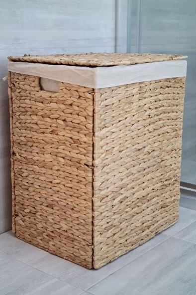 Digithome Dikdörtgen Katlanabilir Hasır Bambu Kirli Çamaşır Sepeti Cl-11046 C1-1-121 - 5