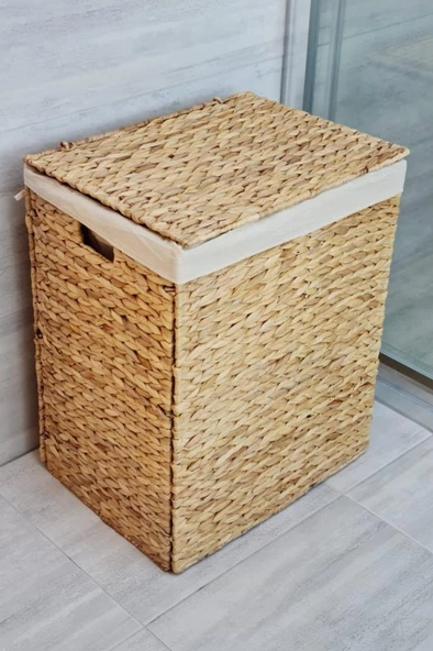 Digithome Dikdörtgen Katlanabilir Hasır Bambu Kirli Çamaşır Sepeti Cl-11046 C1-1-121