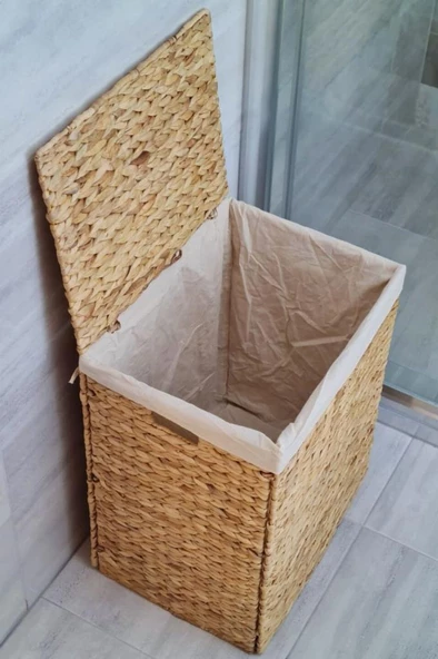 Digithome Dikdörtgen Katlanabilir Hasır Bambu Kirli Çamaşır Sepeti Cl-11046 C1-1-121 - 4