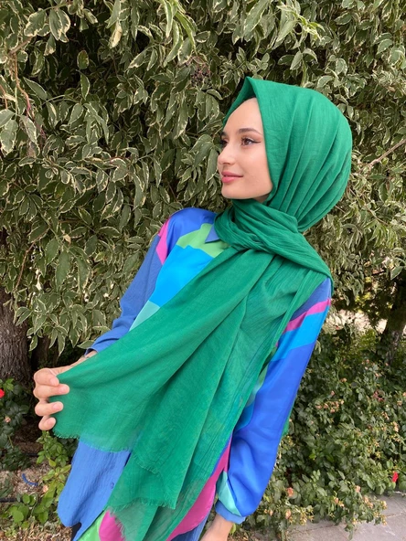Arwella %100 Pamuk Dubai Şal 00606  BENETTON - 1