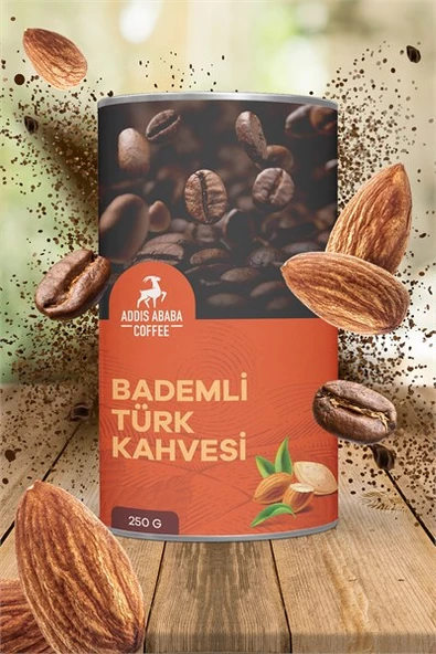 Addis Ababa Coffee Bademli Türk Kahvesi , Aromalı Türk Kahvesi  250 gr