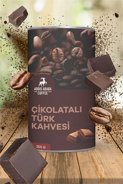 Addis Ababa Coffee Çikolatalı Türk Kahvesi , Aromalı Türk Kahvesi  250 gr