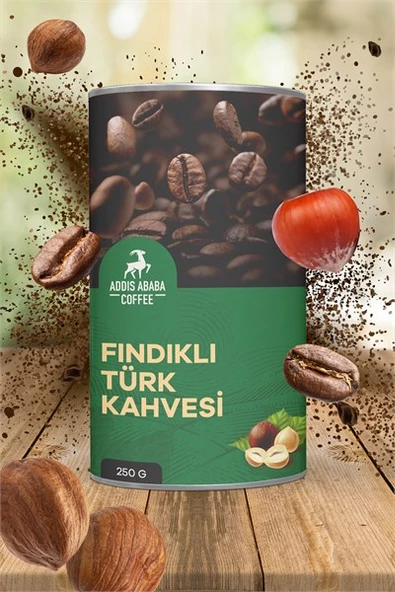 Addis Ababa Coffee Fındıklı Aromalı Türk Kahvesi 250 gr