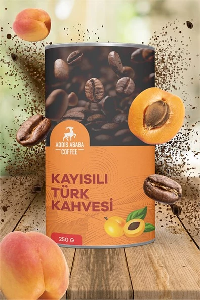 Addis Ababa Coffee Kayısılı Aromalı Türk Kahvesi 250 gr
