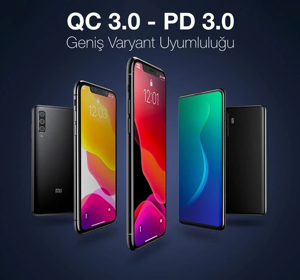 Baseus Super Şarj 15W Ultra Hızlı 15W 20000 mAH Powerbank Çift Yönlü Şarj QC 3.0 PD 3.0 20000 Powerbank - Resim 9