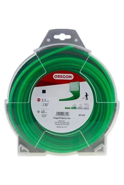 Oregon 69-426 Tırpan Misinesi Misinası 4 Köşe 3.3 mm 40 Mt (Yeşil)
