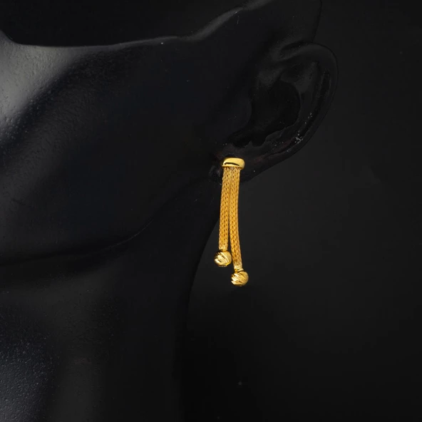 Sarmaşık Sarı Altın Örgü Set Takımı - Resim 6