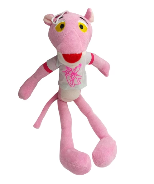 Peluş Pembe Panter Giysili Sevimli Pembe Panter Peluş 45cm. - 2
