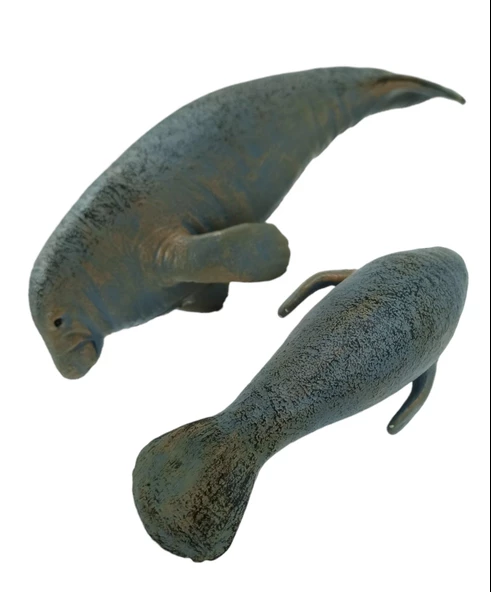 Oyuncak Deniz Canlıları Deniz İneği Figürü (Sirenia) Deniz İneği 24cm. - 3