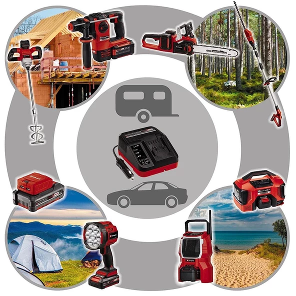 Einhell Power X-Car 3A Şarj Cihazı Oto - 4512113 - 3