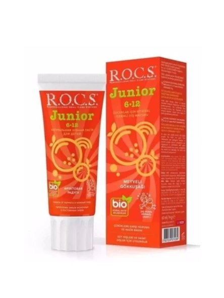 Rocs Junior 6-12 Yaş Meyveli Gökkuşağı Diş Macunu 60 ml