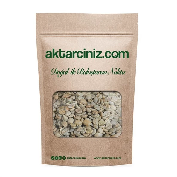 Yeşil Kahve Çekirdek 250 Gr. Kavrulmamış Kahve Çekirdeği Çiğ