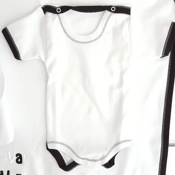 BJK 10 Parça Taraftar Bebek Hastane Çıkış Seti Maç Var Dediler Geldik - 3