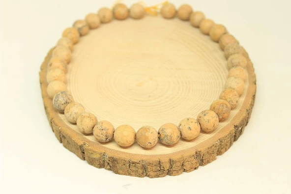 Jasper Taşı YARIM Dizi 11.5-12mm Aralığı (25845) (18cm uzunluğundadır) - Resim 3