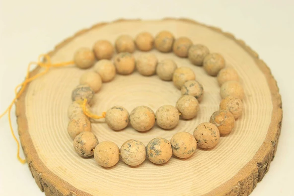 Jasper Taşı YARIM Dizi 11.5-12mm Aralığı (25845) (18cm uzunluğundadır) ürün görseli