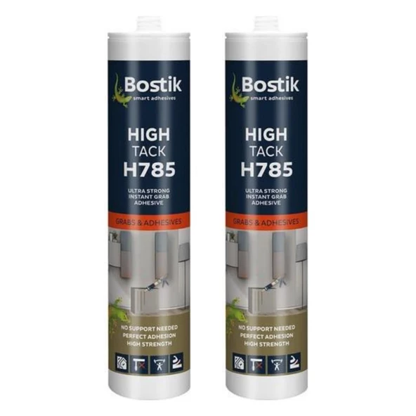 Bostik H785 High Tack 290 ml 2 Adet Ultra Güçlü Yapıştırıcı Taş Beton Ayna Cam Seramik - 1